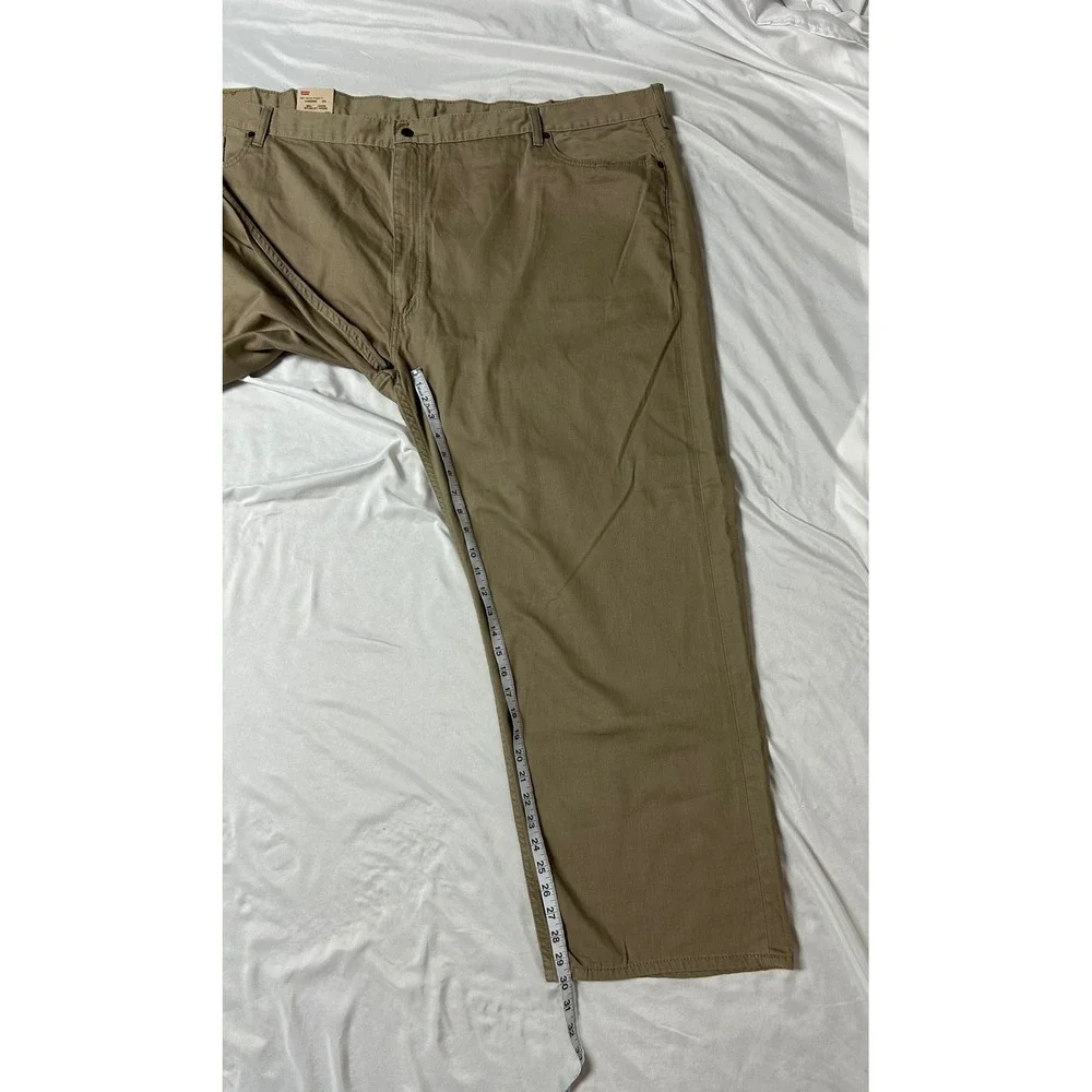 Levis 559 Relaxed Straight Fit Mens Jeans Khaki Tan Big and Tall 58x30 NWT